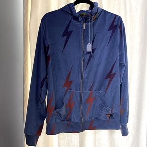 Aviator nation-Velvet bolt repeat hoodie